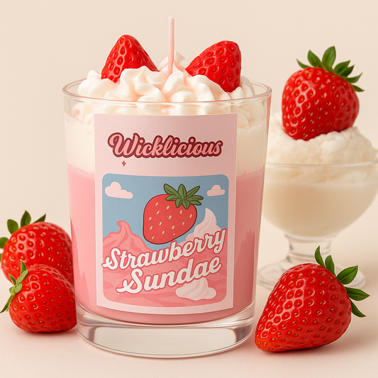 Strawberry Sundae Candle